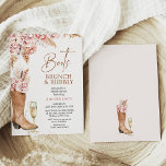 Boho Floral Boots Brunch Bubbly Bridal Shower Invitation<br><div class="desc">Boho Floral Boots Brunch Bubbly Bridal Shower Invitation

Blush boho floral boots,  brunch and bubbly bridal shower invitation featuring two bohemian floral arrangement,  cowgirl boot,  champagne glass and modern calligraphy heading.</div>