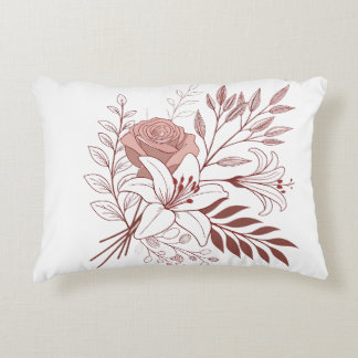 Boho Floral Bouquet Decorative Cushion