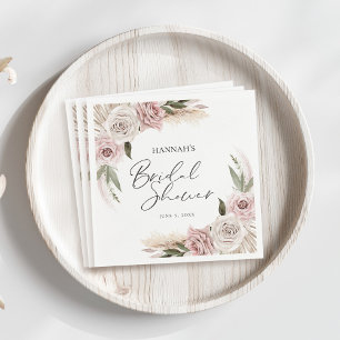 Boho Floral Bridal Shower Napkin