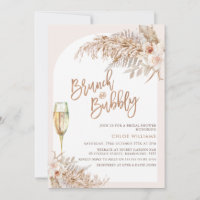 Boho Floral Brunch Bubbly Bridal Shower
