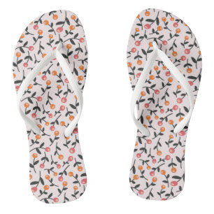 Boho Floral Bud Pattern Jandals