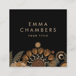 Boho Floral Business Card