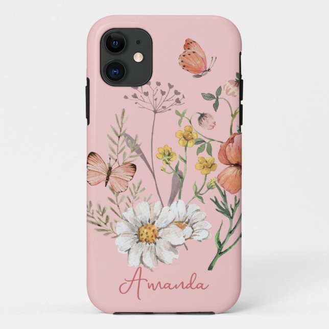 Boho Floral  Case-Mate iPhone Case (Back)