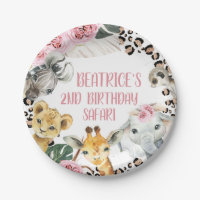 Boho Floral Cheetah Print Safari Birthday Party