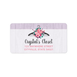 Boho Floral Clothes Hanger Closet Fashion Boutique Label