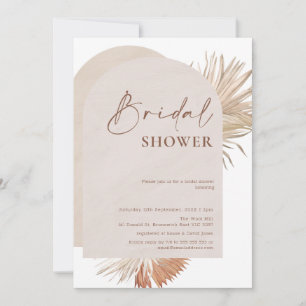 Boho Floral Double Arch Bridal Shower Invitation
