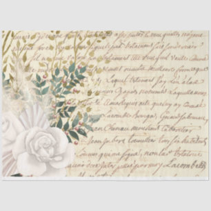 Boho Floral Ephemera Design Series #10 Tissue Paper