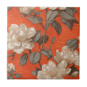 Boho Floral Gardenias  Tiles  For Tiled Surfaces