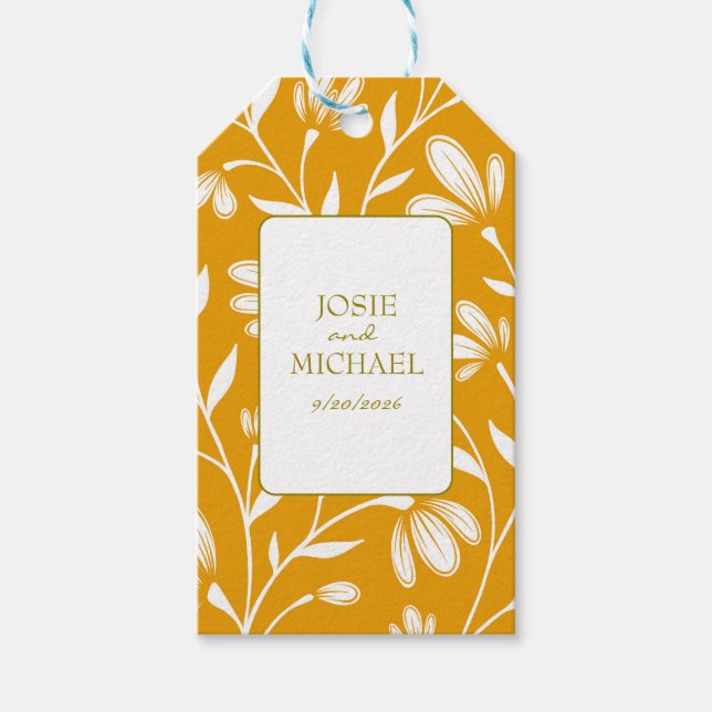 Boho Floral Gift Tag (Front)