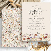 Boho Floral Graduation