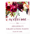 Boho Floral | Graduation Party Welcome Sign