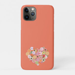 Boho Floral Heart Muted Colours Love Fun Sweet Case-Mate iPhone Case