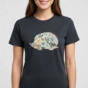 Boho Floral Hedgehog T-Shirt