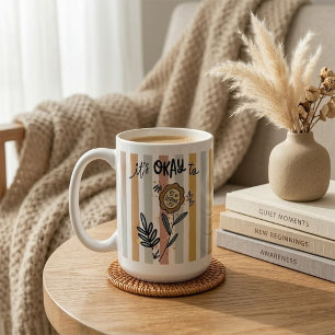 Boho Floral It's Okay To Be Different Coffee Mug