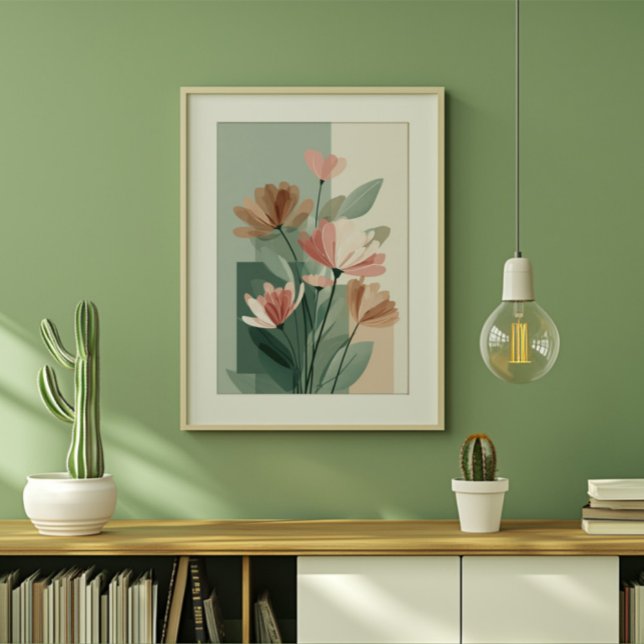 Boho Floral Line Art Print | Neutral Botanical Min (Creator Uploaded)