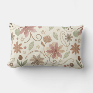 Boho Floral Lumbar Cushion