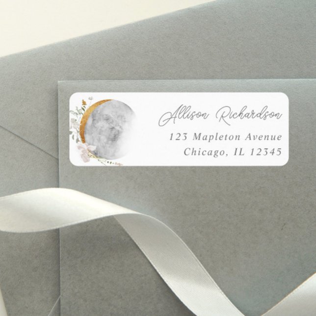 Boho floral moon modern watercolors (Creator Uploaded)