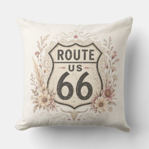 Boho Floral Mother Road Accent Cushion