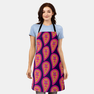 Boho Floral Motif Apron