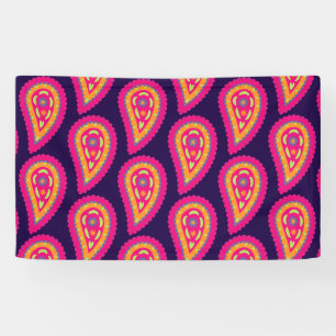 Boho Floral Motif Banner