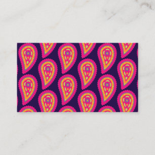 Boho Floral Motif Business Card