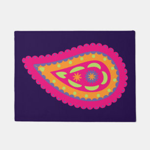 Boho Floral Motif Doormat