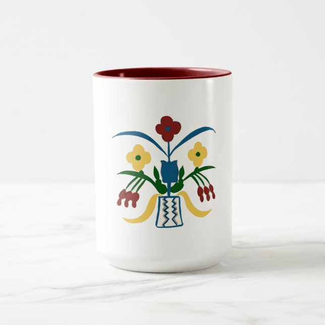 Boho Floral Mug | Hand Drawn Vibes  (Center)