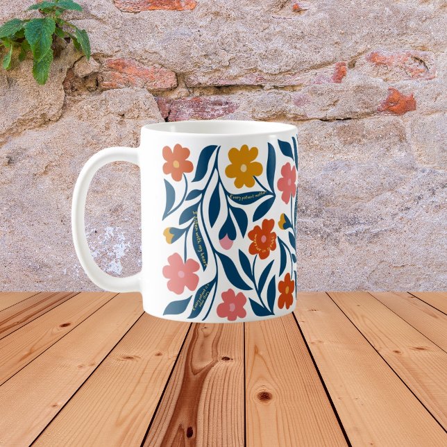Boho Floral Nurse, RN Graduation Gift for Her Coffee Mug (Creator Uploaded)