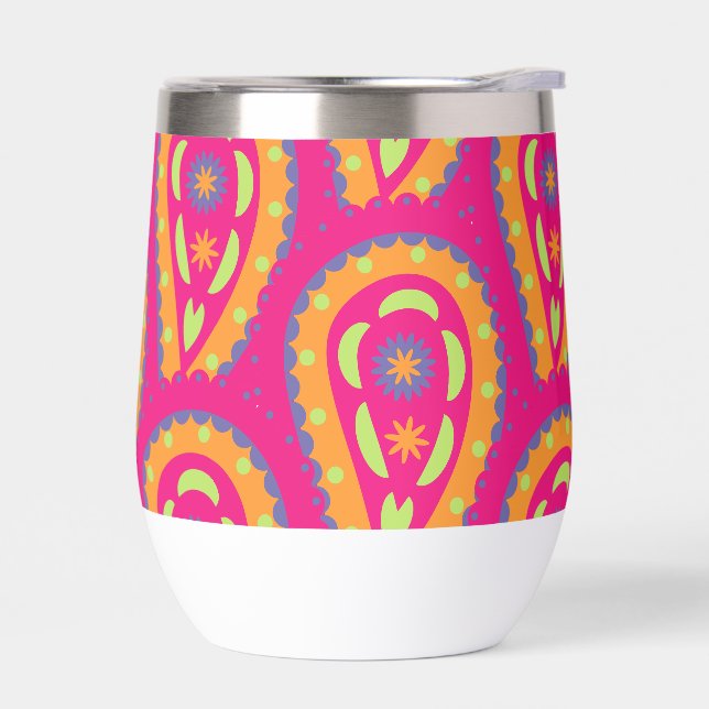 Boho Floral Pink Motif (Left)