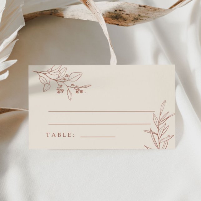 Boho Floral Place cards (Creator Uploaded)