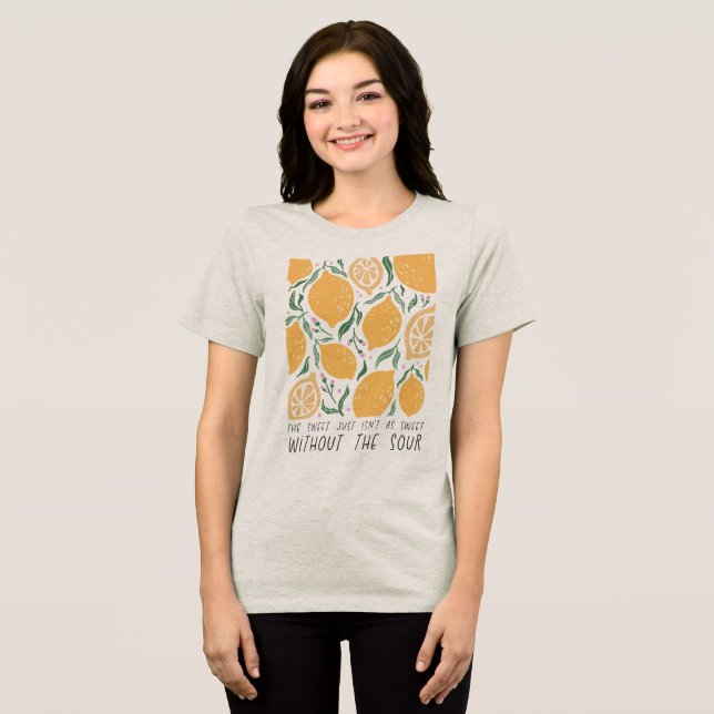 Boho Floral Quotes Tri-Blend Shirt (Front Full)