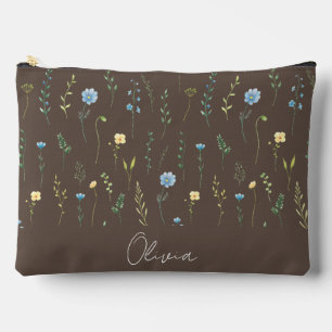 Boho Floral Rainbow Accessory Pouch