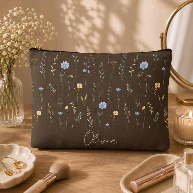 Boho Floral Rainbow Accessory Pouch (Creator Uploaded)
