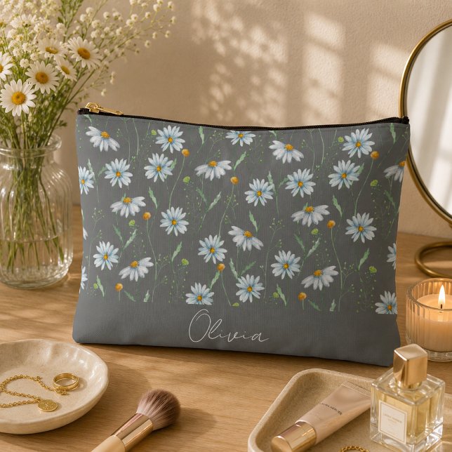 Boho Floral Rainbow Accessory Pouch (Creator Uploaded)