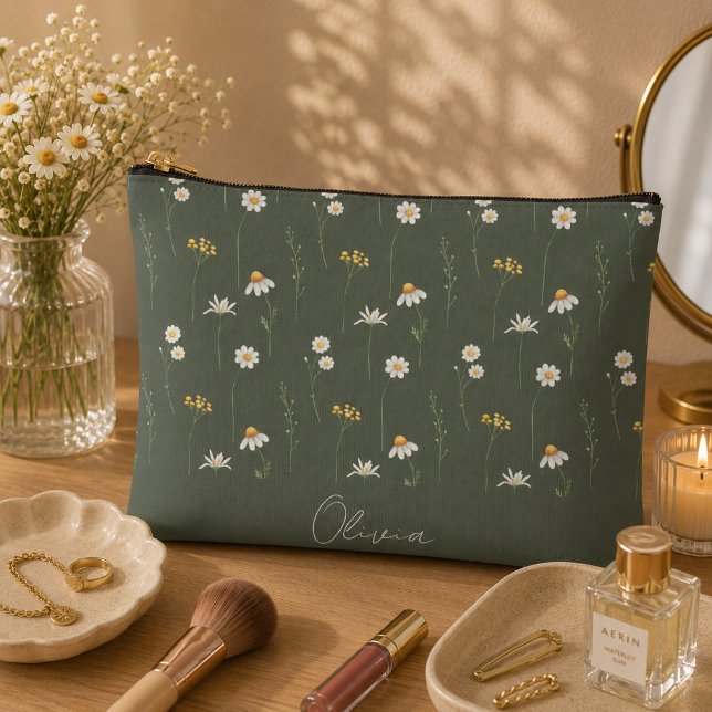 Boho Floral Rainbow Accessory Pouch (Creator Uploaded)