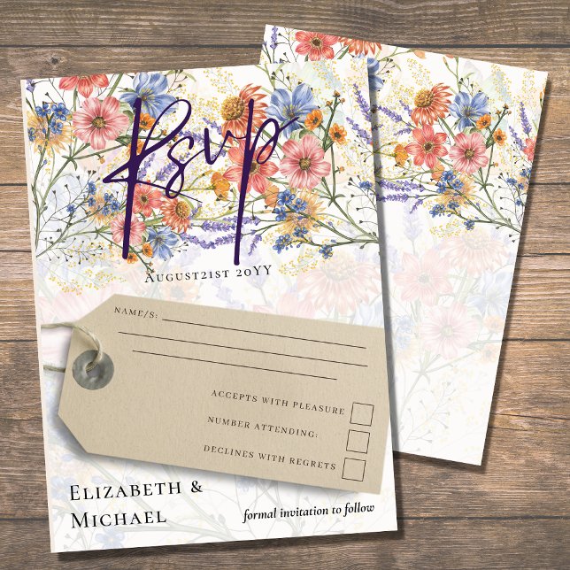 Boho Floral RSVP Invitation (Creator Uploaded)