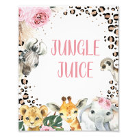 Boho Floral Safari Birthday Sign