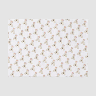 Boho Floral Tribal Teepee Girl Tissue Paper