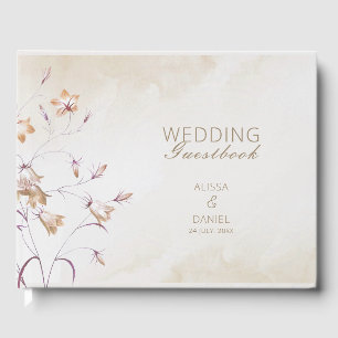 Boho Floral Wedding Guest Book
