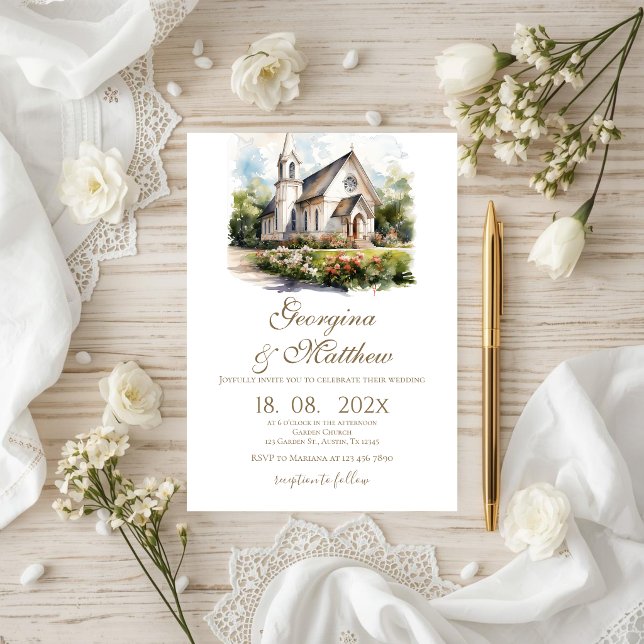 Boho floral wedding invitation (Creator Uploaded)