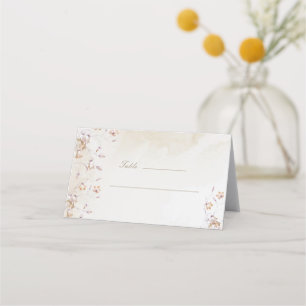 Boho Floral Wedding Place Card