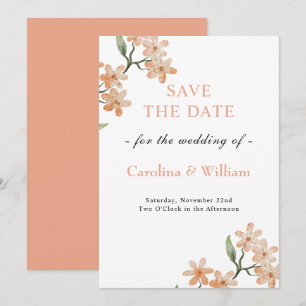 Boho Floral Wedding Save The Date