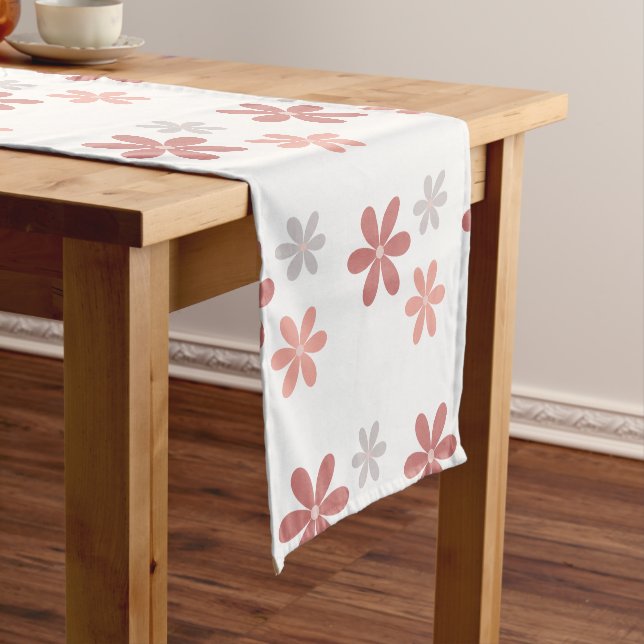 Boho Floral Wedding  Short Table Runner (In Situ)