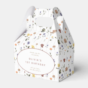 Boho Floral Wildflower Favour Box