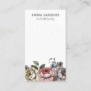 Boho Florals Earring Jewellery Display Cards