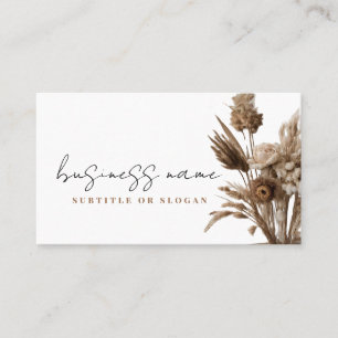  Boho Flower Business Card