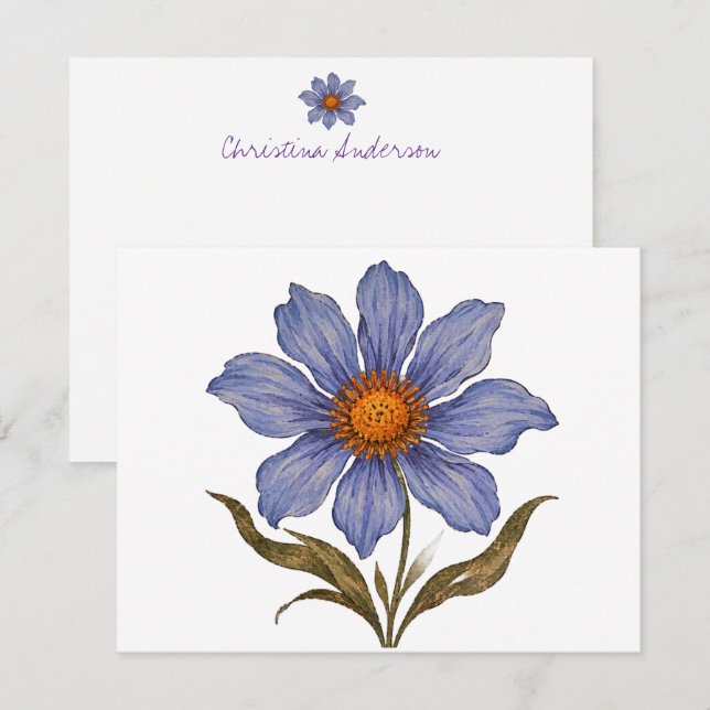 Boho Flower Card (Front/Back)