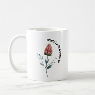 Boho Flower Christian Quote Coffee Mug