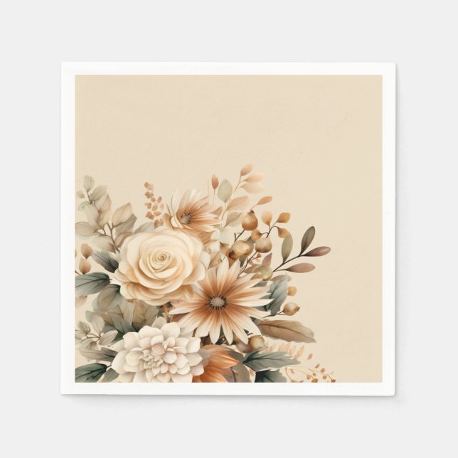 Boho Flower Napkin (Front)