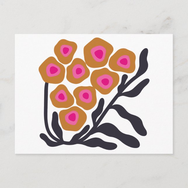 Boho flower postcard (Front)